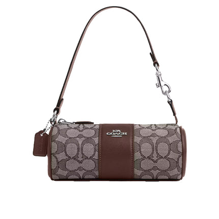 Coach Women's Nolita Barrel Bag In Signature Jacquard  Sv/Oak/Maple