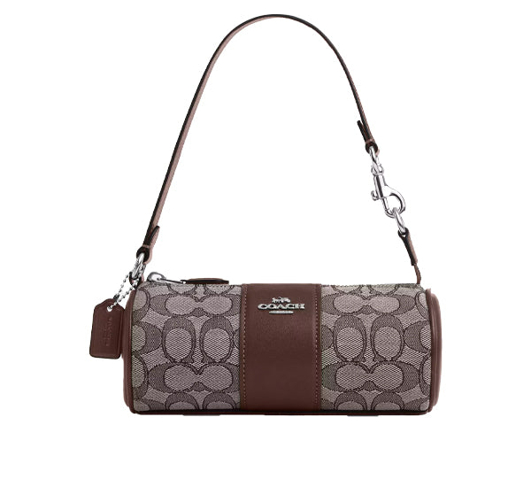 Coach Women's Nolita Barrel Bag In Signature Jacquard  Sv/Oak/Maple