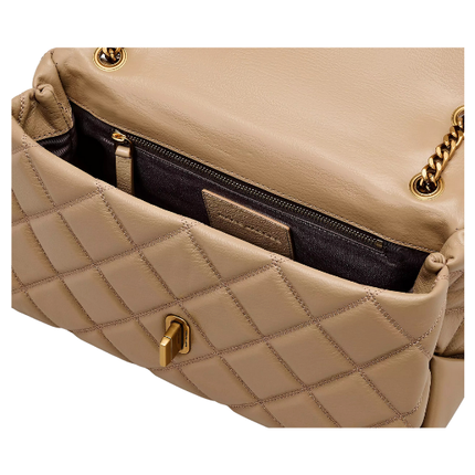 Marc Jacobs Women's The Quilted Dual Convertible Shoulder Bag Camel