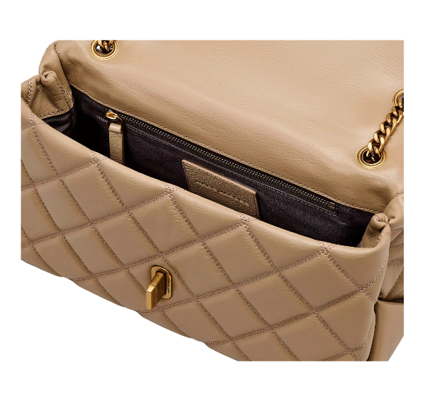 Marc Jacobs Women's The Quilted Dual Convertible Shoulder Bag Camel
