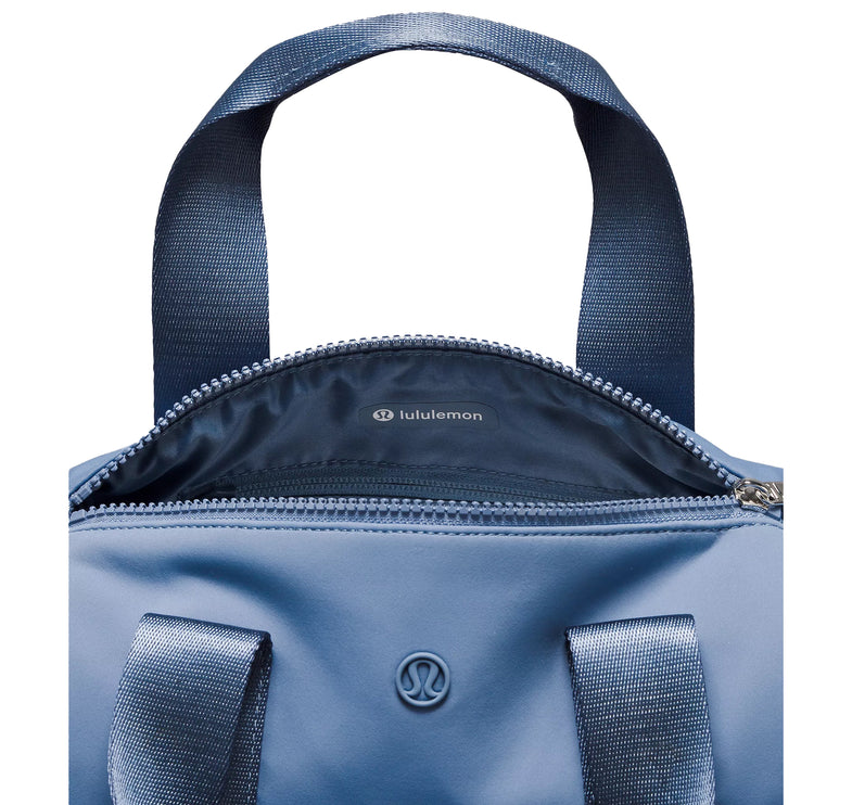 lululemon Women's Knit Nylon Mini Barrel Duffle Bag 5L Oasis Blue