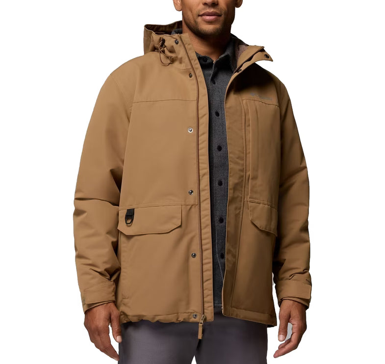 Columbia Men's Landroamer Fleece Lined Rain Jacket Delta/Tobacco