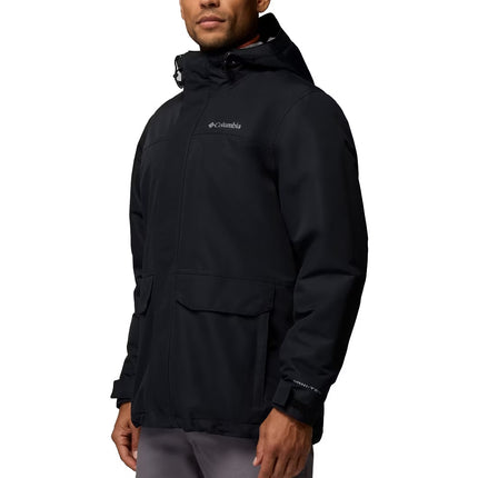 Columbia Men's Landroamer Fleece Lined Rain Jacket Black