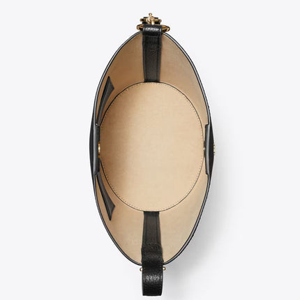 Tory Burch Women's Leather Bucket Bag Black