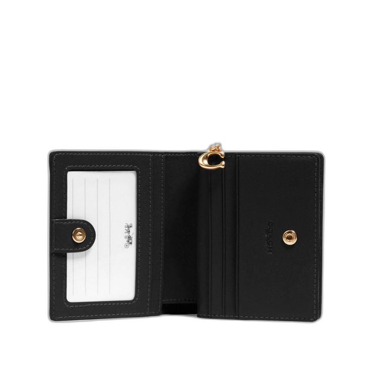Coach Women's Snap Wallet Gold/Black