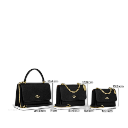 Coach Women's Klare Crossbody Bag In Blocked Signature Canvas Gold/Sand/Tan