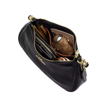 Coach Women's Soft Teri Shoulder Bag Gold/Black