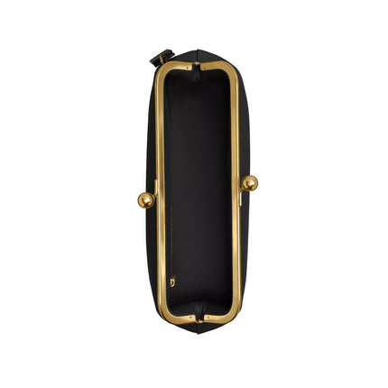 Coach Women's Kisslock Frame Bag 30 Brass/Black