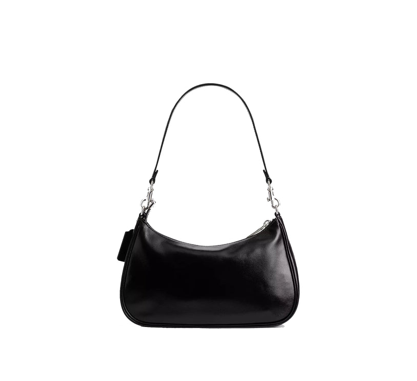 Coach Women's Soft Teri Shoulder Bag Silver/Black
