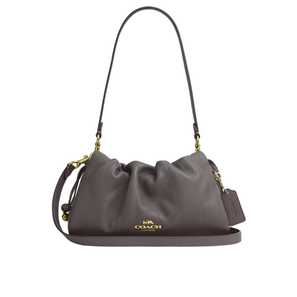 Coach Women's Faye Shoulder Bag With Quilting Gold/Slate