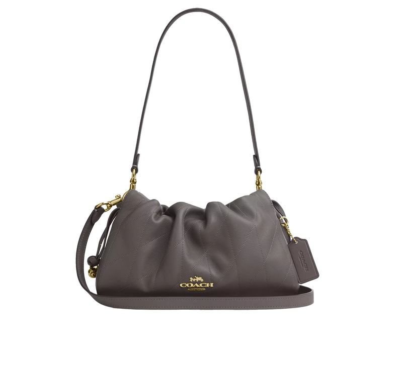 Coach Women's Faye Shoulder Bag With Quilting Gold/Slate