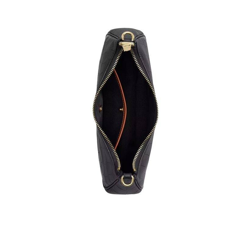 Coach Women's Soft Teri Shoulder Bag Gold/Black
