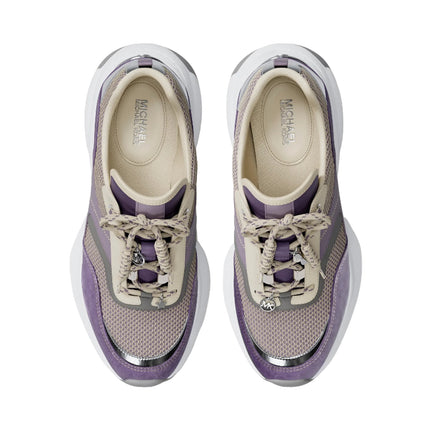 Michael Kors Women's Kaia Mixed-Media Trainer Orchd Hz Multi