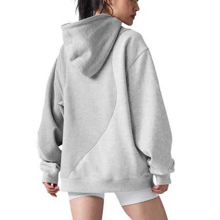 alo Women's Make Waves Hoodie Athletic Heather Grey Tonal