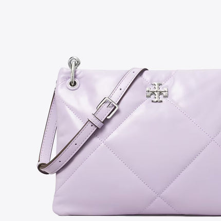 Tory Burch Women's Small Kira Diamond Quilt Shoulder Bag Purple Heather