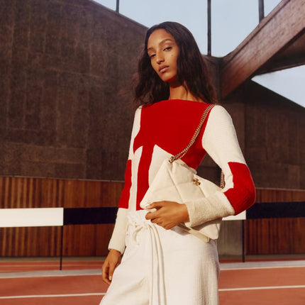 Tory Burch Women's Small Kira Diamond Quilt Shoulder Bag Blanc