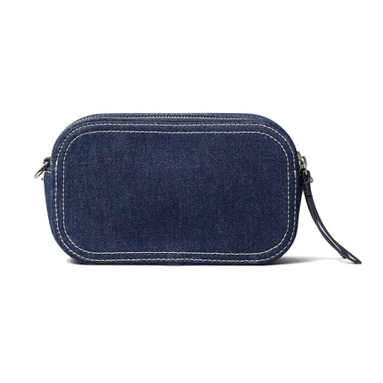 Tory Burch Women's Mini Miller Denim Crossbody Bag Royal Navy