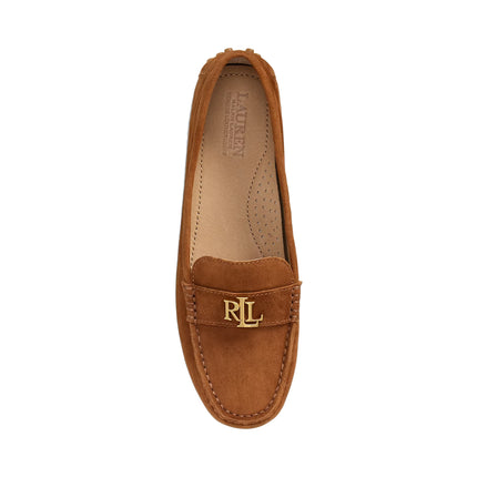 Polo Ralph Lauren Women's Barnsbury Suede Loafer Lauren Tan