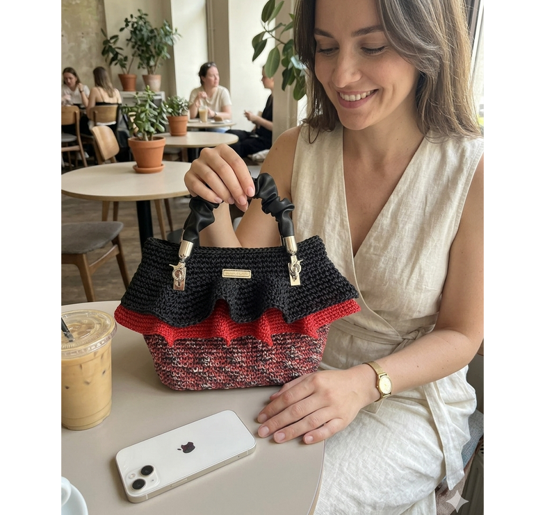 Sienna D'r Portofino Ruffle Bag - Hemen Kargoda