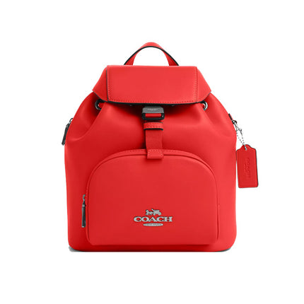Coach Women's Pace Backpack Silver/Miami Red