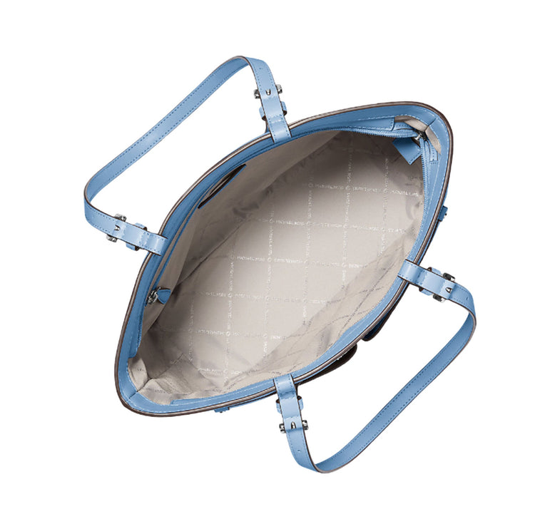 Michael Kors Women's Jet Set Medium Pocket Tote Bag Light Sky