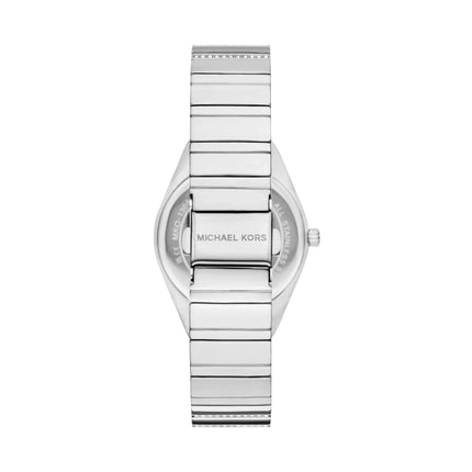 Michael Kors Women's Mini Lennox Pavé Silver-Tone Watch Silver MKO1305