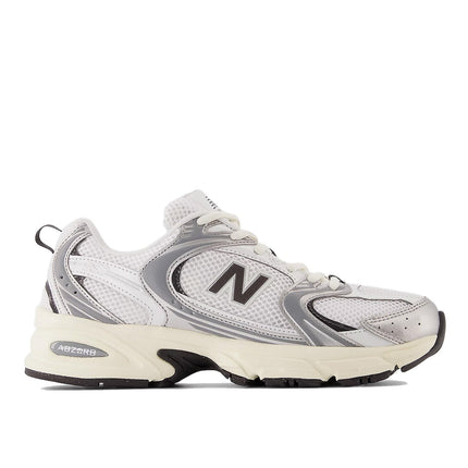 New Balance 530 Silver Metallic with Black Cement U530ESA