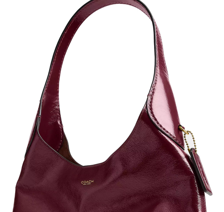 Coach Women's Brooklyn Shoulder Bag 28 Brass/Dark Cherry