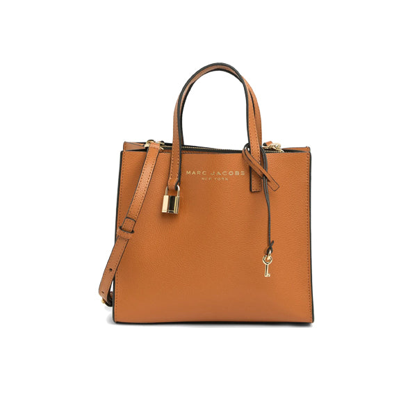 Marc Jacobs Women's Mini Grind Leather Tote Smoked Almond