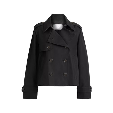 Coach Women's Short Trench Black