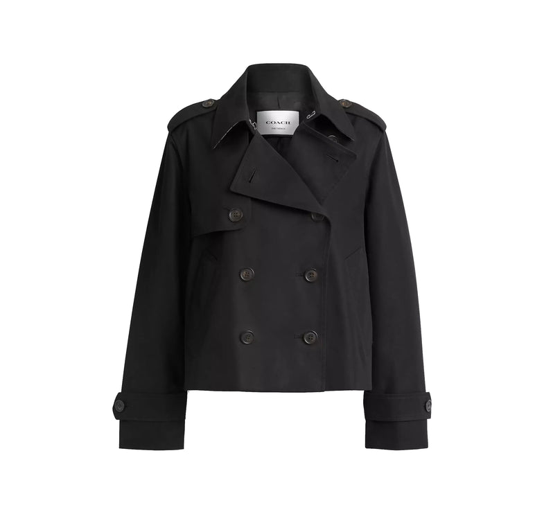 Coach Women's Short Trench Black