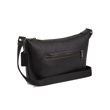Coach Unisex Small Finn Crossbody Bag With Pouch Gunmetal/Black