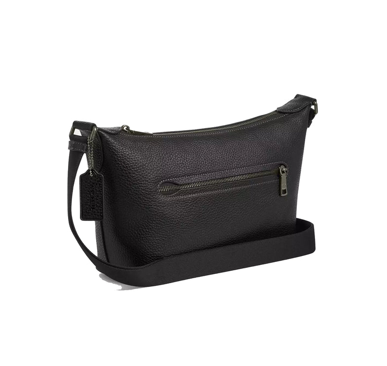 Coach Unisex Small Finn Crossbody Bag With Pouch Gunmetal/Black