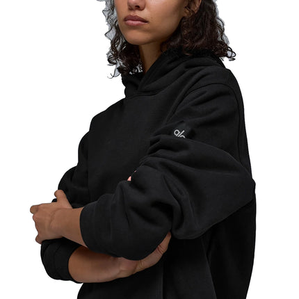 alo Women's Renown Heavy Weight Hoodie Black