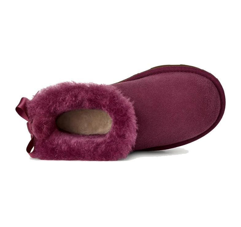UGG Big Kids' Ultra Mini Bailey Bow Dark Winterberry