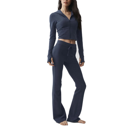 alo Women's Sway Full Zip Hoodie Navy
