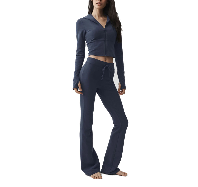 alo Women's Sway Full Zip Hoodie Navy