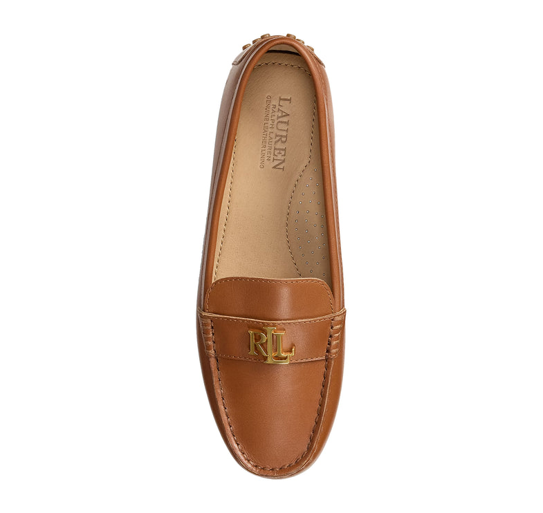 Polo Ralph Lauren Women's Barnsbury Leather Driver Lauren Tan