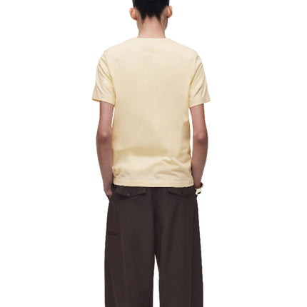 COS Women's Crew-Neck Cotton T-Shirt Light Yellow