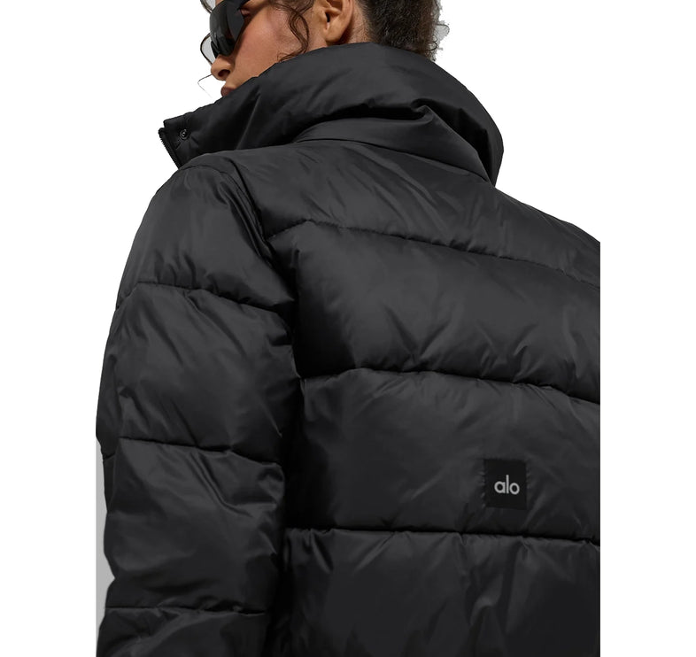 alo Women's Gold Rush Puffer Black