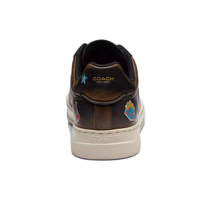 Coach Women's Rexy 10 Th Birthday High Line Sneaker With Sticker Print Black Multi/Silver
