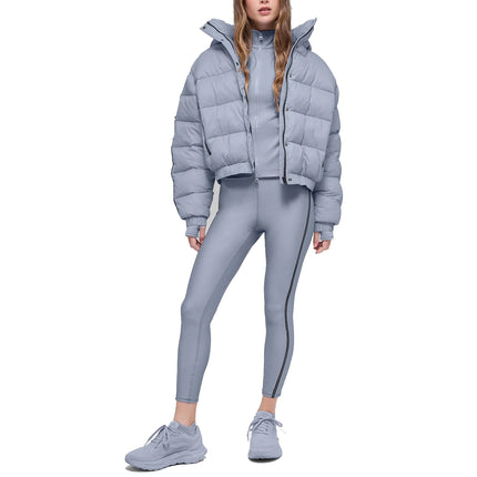 alo Women's Aspen Love Puffer Jacket Winter Frost