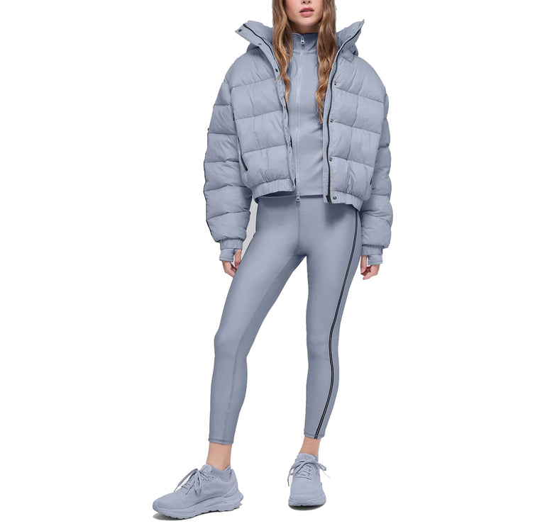 alo Women's Aspen Love Puffer Jacket Winter Frost