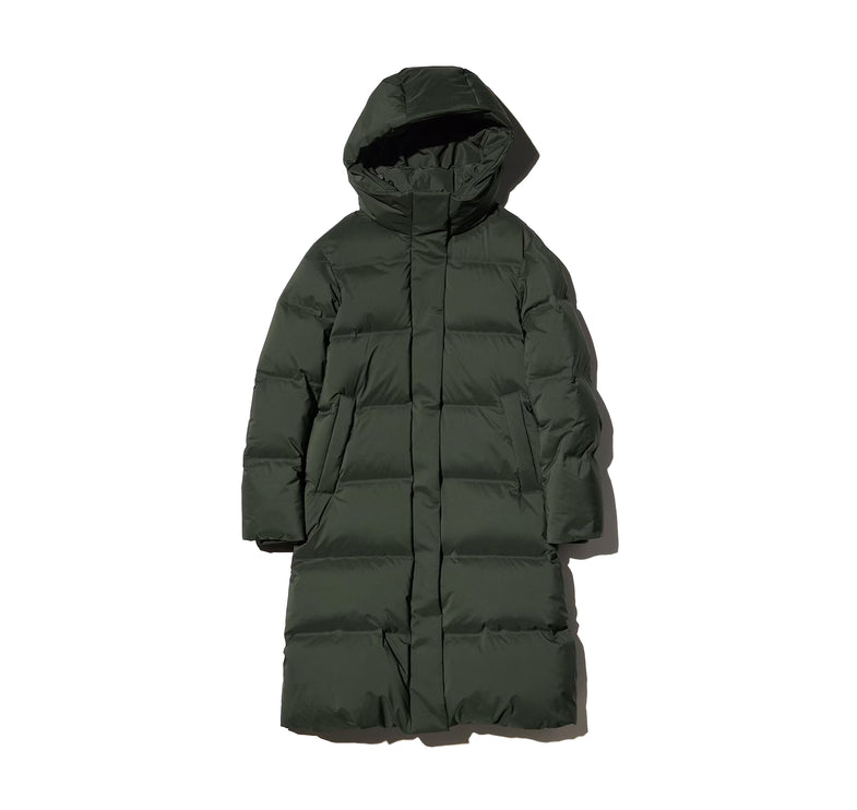 Uniqlo Women's Seamless Down Long Coat 09 Black