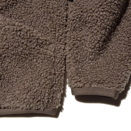 Uniqlo Women's Fleece Short Jacket 39 Dark Brown