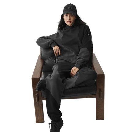alo Women's Make Waves Hoodie Vintage Black Tonal