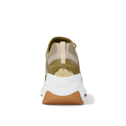 Michael Kors Women's Kaia Mixed-Media Trainer Oregano Multi