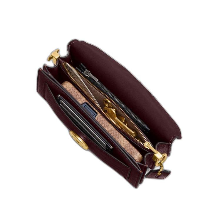 Coach Women's Tabby Shoulder Bag 20 Brass/Merlot