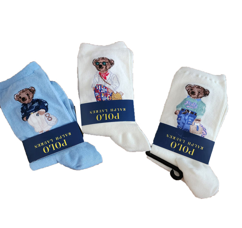 Polo Ralph Lauren Polo Bear Sock 3-Pack Multi - Hemen Kargoda