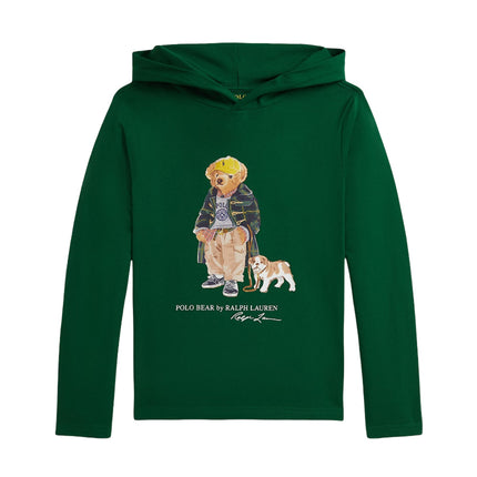 Polo Ralph Lauren Boy's Polo Bear Cotton Hooded Tee New Forest